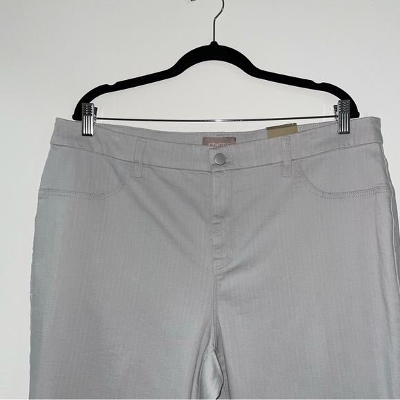 Chico's Ankle Denim Girlfriend Jean Moonlight Gray - Picture 3 of 13